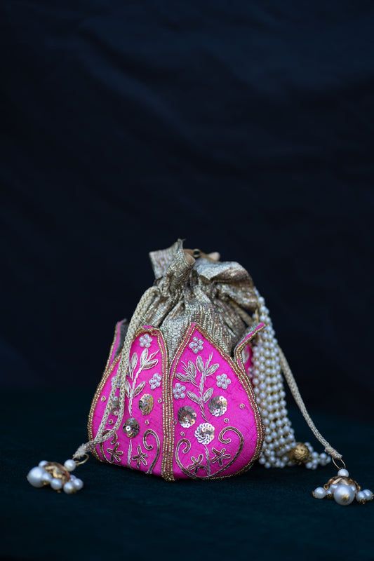 Lotus Potli Bag