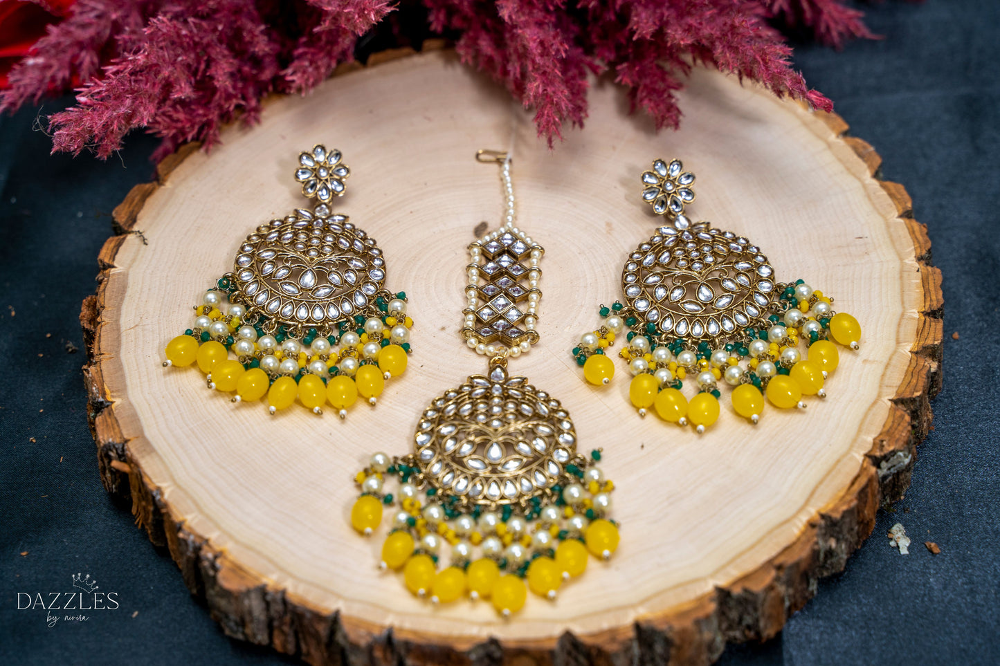 Haya Earrings & Tika Set