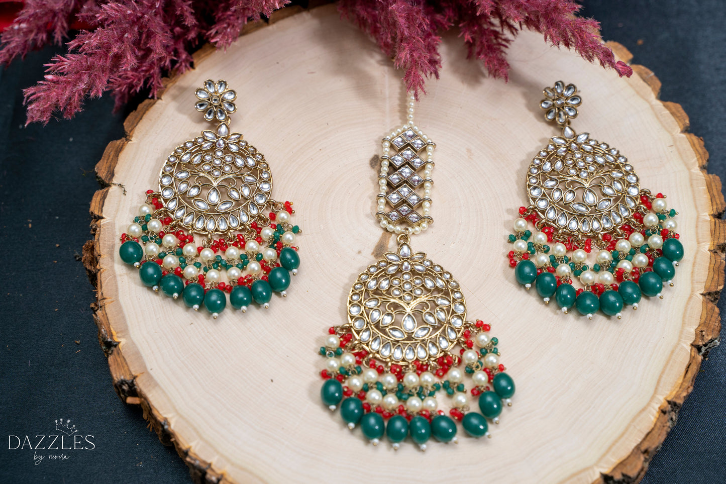 Haya Earrings & Tika Set