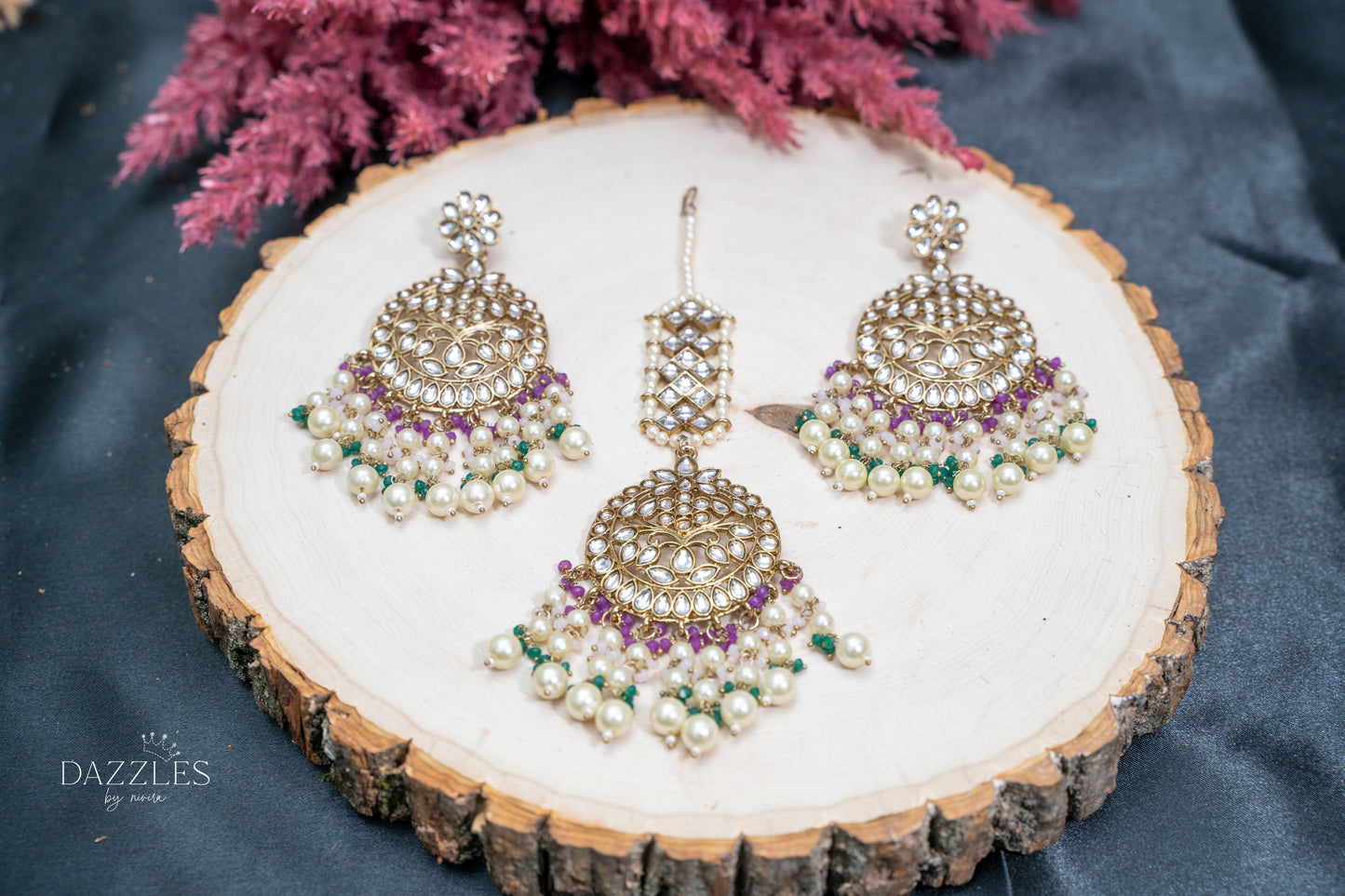 Haya Earrings & Tika Set