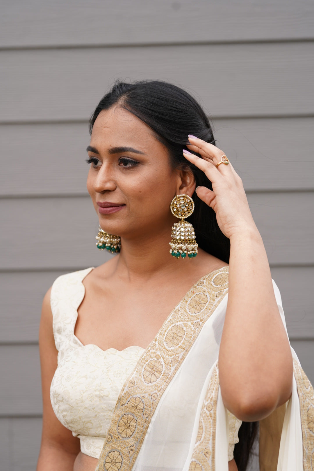 look beautiful in saree by matching these earrings Archives | Threads -  WeRIndia