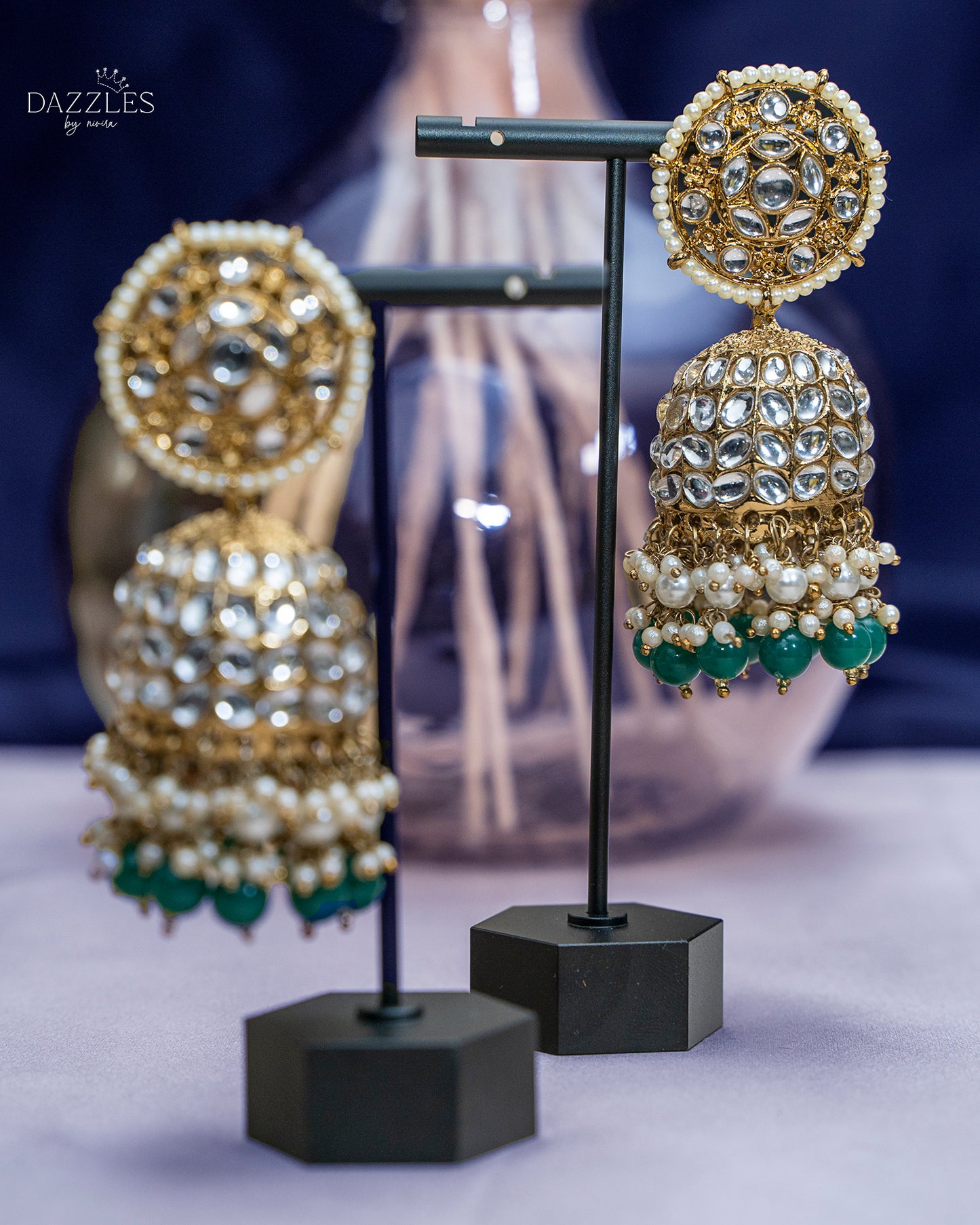 Amila Earrings with Removable Sahara